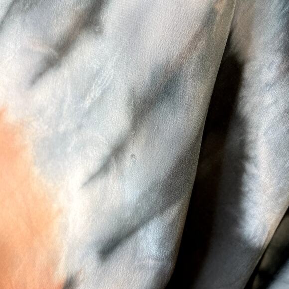 Chelsea Flower XS Tunic 100% Silk Beaded Oversized Top Resort Boho Quiet Luxury - Picture 7 of 13